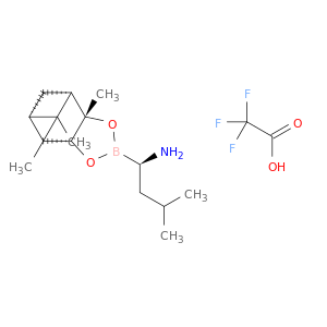 4,6-Methano-1,3,2-benzodioxaborole-2-methanamine, hexahydro-3a,8,8-trimethyl-α-(2-methylpropyl)-, (αR,3aS,4S,6S,7aR)-, 2,2,2-trifluoroacetate (1:1)