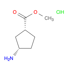 Cyclopentanecarboxylic acid, 3-amino-, methyl ester, hydrochloride (1:1), (1R,3S)-