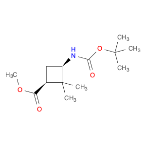 1809088-76-3 methyl (1S,3R)-3-(tert-butoxycarbonylamino)-2,2-dimethyl-cyclobutanecarboxylate