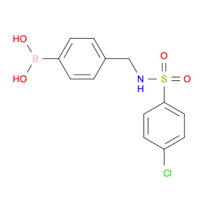 1809866-76-9 (4-(((4-chlorophenyl)sulfonamido)methyl)phenyl)boronic acid