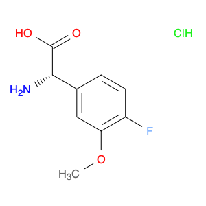 Benzeneacetic acid, α-amino-4-fluoro-3-methoxy-, hydrochloride (1:1), (αS)-