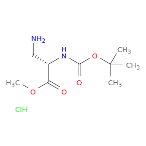 L-Alanine, 3-amino-N-[(1,1-dimethylethoxy)carbonyl]-, methyl ester, hydrochloride (1:1)