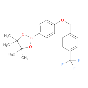 1813554-40-3 1,3,2-Dioxaborolane, 4,4,5,5-tetramethyl-2-[4-[[4-(trifluoromethyl)phenyl]methoxy]phenyl]-