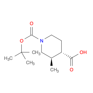 1821810-67-6 (3R,4S)-1-[(tert-butoxy)carbonyl]-3-methylpiperidine-4-carboxylic acid