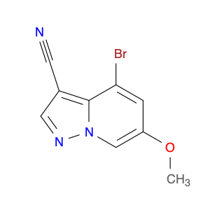 1822680-43-2 Pyrazolo[1,5-a]pyridine-3-carbonitrile, 4-bromo-6-methoxy-