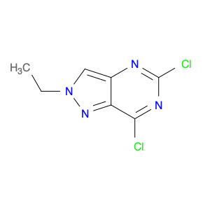 1823331-38-9 2H-Pyrazolo[4,3-d]pyrimidine, 5,7-dichloro-2-ethyl-