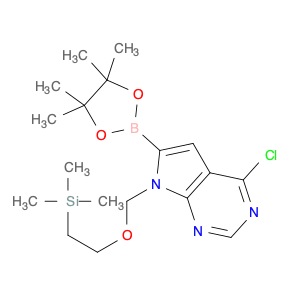 1830311-70-0 4-chloro-6-(4,4,5,5-tetramethyl-1,3,2-dioxaborolan-2-yl)-7-((2-(trimethylsilyl)ethoxy)methyl)-7H-pyrrolo[2,3-d]pyrimidine