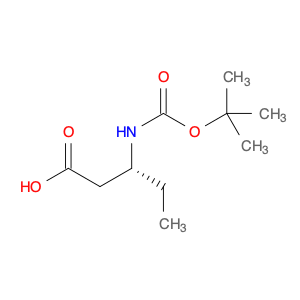 183990-60-5 Pentanoic acid, 3-[[(1,1-dimethylethoxy)carbonyl]amino]-, (3R)- (9CI)