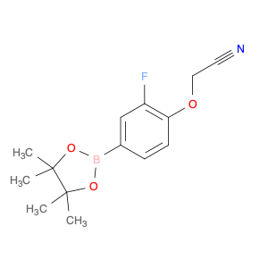 1847480-32-3 Acetonitrile, 2-[2-fluoro-4-(4,4,5,5-tetramethyl-1,3,2-dioxaborolan-2-yl)phenoxy]-