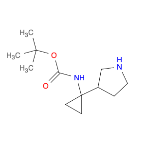 185693-07-6 Carbamic acid, [1-(3-pyrrolidinyl)cyclopropyl]-, 1,1-dimethylethyl ester