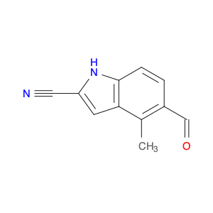 1857296-22-0 5-Formyl-4-methyl-1H-indole-2-carbonitrile