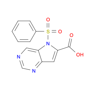 1860028-33-6 5-Benzenesulfonyl-5H-pyrrolo[3,2-d]pyrimidine-6-carboxylic acid