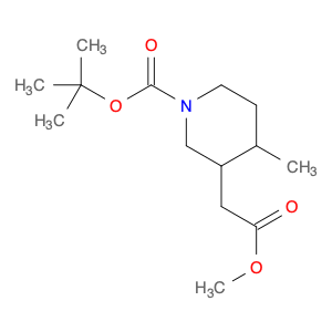 1860028-35-8 tert-butyl 3-(2-methoxy-2-oxoethyl)-4-methylpiperidine-1-carboxylate