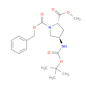 189215-90-5 1,2-Pyrrolidinedicarboxylic acid, 4-[[(1,1-dimethylethoxy)carbonyl]amino]-, 2-methyl 1-(phenylmethyl) ester, (2S,4R)-