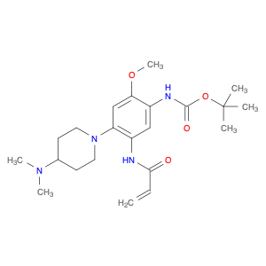 Carbamic acid, N-[4-[4-(dimethylamino)-1-piperidinyl]-2-methoxy-5-[(1-oxo-2-propen-1-yl)amino]phenyl]-, 1,1-dimethylethyl ester