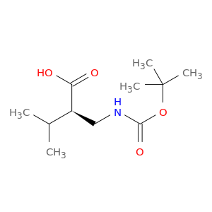 Butanoic acid, 2-[[[(1,1-dimethylethoxy)carbonyl]amino]methyl]-3-methyl-, (2R)-