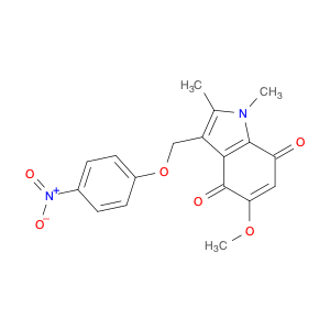 192820-78-3 1H-Indole-4,7-dione, 5-methoxy-1,2-dimethyl-3-[(4-nitrophenoxy)methyl]-