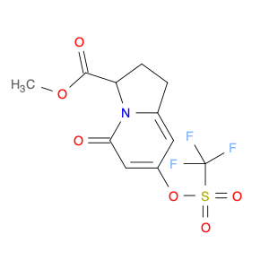 1956310-54-5 Methyl 5-oxo-7-(((trifluoromethyl)sulfonyl)oxy)-1,2,3,5-tetrahydroindolizine-3-carboxylate