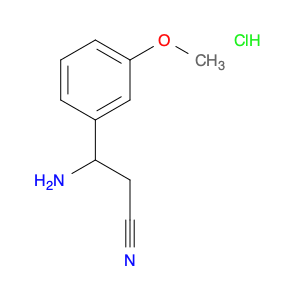 1956324-43-8 3-Amino-3-(3-methoxyphenyl)propanenitrile hydrochloride