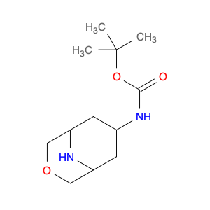 198211-13-1 Carbamic acid, N-​3-​oxa-​9-​azabicyclo[3.3.1]​non-​7-​yl-​, 1,​1-​dimethylethyl ester