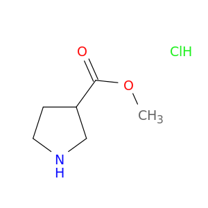 3-Pyrrolidinecarboxylic acid, methyl ester, hydrochloride (1:1)