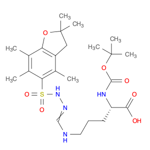 200124-22-7 L-Ornithine, N5-[[[(2,3-dihydro-2,2,4,6,7-pentamethyl-5-benzofuranyl)sulfonyl]amino]iminomethyl]-N2-[(1,1-dimethylethoxy)carbonyl]-