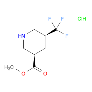 3-Piperidinecarboxylic acid, 5-(trifluoromethyl)-, methyl ester, hydrochloride (1:1), (3R,5S)-rel-