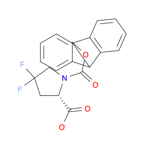 203866-21-1 1,2-Pyrrolidinedicarboxylic acid, 4,4-difluoro-, 1-(9H-fluoren-9-ylmethyl) ester, (2S)-