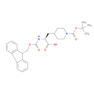 204058-25-3 4-Piperidinepropanoic acid, 1-[(1,1-dimethylethoxy)carbonyl]-α-[[(9H-fluoren-9-ylmethoxy)carbonyl]amino]-, (αS)-