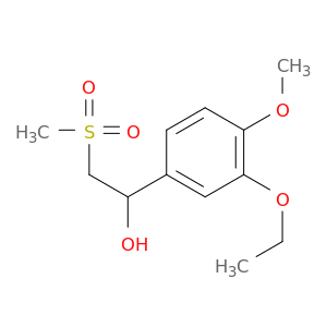 2055542-18-0 1-(3-Ethoxy-4-methoxyphenyl)-2-(methylsulfonyl)ethanol