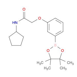 2056919-34-5 N-Cyclopentyl-2-(3-(4,4,5,5-tetramethyl-1,3,2-dioxaborolan-2-yl)phenoxy)acetamide