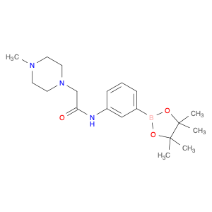 2057450-00-5 2-(4-Methylpiperazin-1-yl)-N-[3-(4,4,5,5-tetramethyl-1,3,2-dioxaborolan-2-yl)phenyl]acetamide