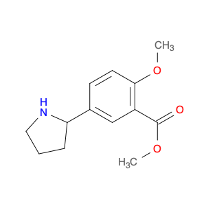 2061979-44-8 2-METHOXY-5-PYRROLIDIN-2-YL-BENZOIC ACID METHYL ESTER