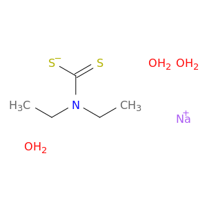 Carbamodithioic acid, N,N-diethyl-, sodium salt, hydrate (1:1:3)