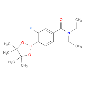 2071741-37-0 Benzamide, N,N-diethyl-3-fluoro-4-(4,4,5,5-tetramethyl-1,3,2-dioxaborolan-2-yl)-