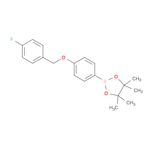 2097168-79-9 1,3,2-Dioxaborolane, 2-[4-[(4-fluorophenyl)methoxy]phenyl]-4,4,5,5-tetramethyl-