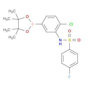 2098632-64-3 N-(2-chloro-5-(4,4,5,5-tetramethyl-1,3,2-dioxaborolan-2-yl)phenyl)-4-fluorobenzenesulfonamide