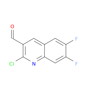 3-Quinolinecarboxaldehyde, 2-chloro-6,7-difluoro-