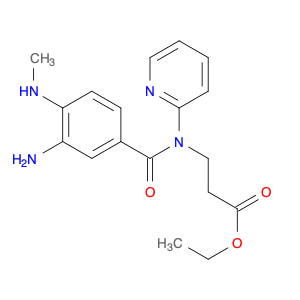 212322-56-0 ethyl 3-[[3-amino-4-(methylamino)benzoyl]-pyridin-2-ylamino]propanoate