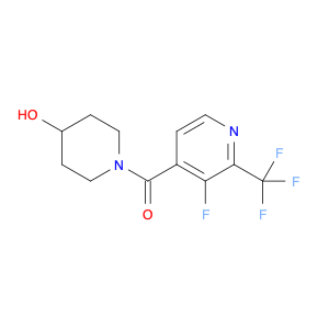 2126176-86-9 1-[3-fluoro-2-(trifluoromethyl)pyridine-4-carbonyl]piperidin-4-ol