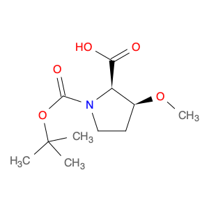 2165699-77-2 (2R,3S)-1-[(tert-butoxy)carbonyl]-3-methoxypyrrolidine-2-carboxylic acid