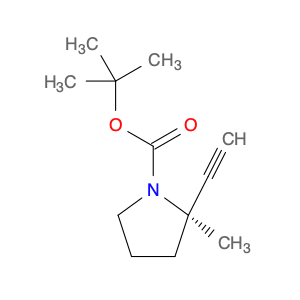 2166232-54-6 tert-butyl (2R)-2-ethynyl-2-methylpyrrolidine-1-carboxylate