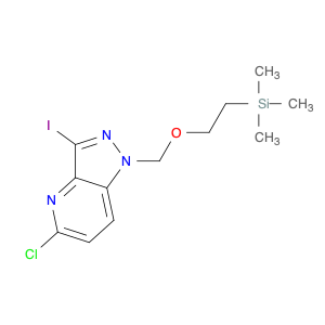 2170597-67-6 5-chloro-3-iodo-1-{[2-(trimethylsilyl)ethoxy]methyl}-1H-pyrazolo[4,3-b]pyridine