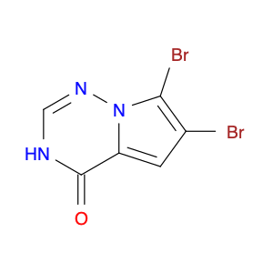 2173992-47-5 6,7-dibromo-3H,4H-pyrrolo[2,1-f][1,2,4]triazin-4-one