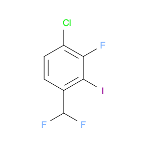 1-chloro-4-(difluoromethyl)-2-fluoro-3-iodo-benzene