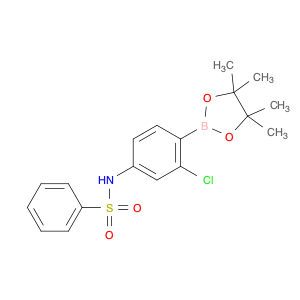 N-(3-chloro-4-(4,4,5,5-tetramethyl-1,3,2-dioxaborolan-2-yl)phenyl)benzenesulfonamide