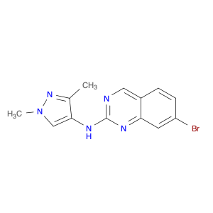 2227206-75-7 7-bromo-N-(1,3-dimethylpyrazol-4-yl)quinazolin-2-amine