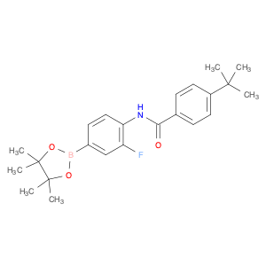 2235408-81-6 4-tert-butyl-N-(2-fluoro-4-(4,4,5,5-tetramethyl-1,3,2-dioxaborolan-2-yl)phenyl)benzamide