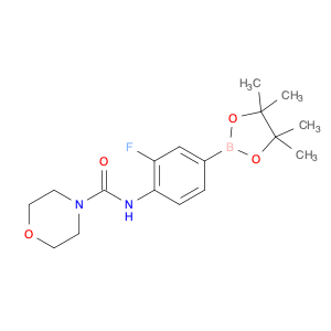 2246577-10-4 N-(2-fluoro-4-(4,4,5,5-tetramethyl-1,3,2-dioxaborolan-2-yl)phenyl)morpholine-4-carboxamide