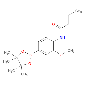 2246585-78-2 N-(2-methoxy-4-(4,4,5,5-tetramethyl-1,3,2-dioxaborolan-2-yl)phenyl)butyramide